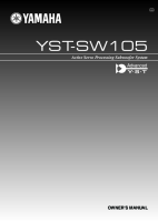 Yamaha YSTSW-105-Owners-Manual 